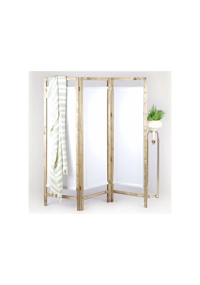 Ahsap Kumas Separatörlü Yikanabilir Paravan Bepaz Her Kanat 50x150x2 Cm Cin053