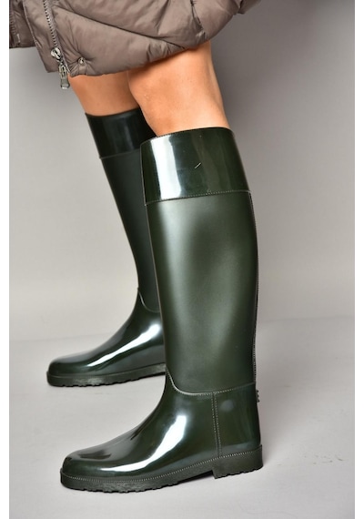 Fox Shoes T858712109 Haki Yağmur Çizmesi Haki-suni Deri Haki