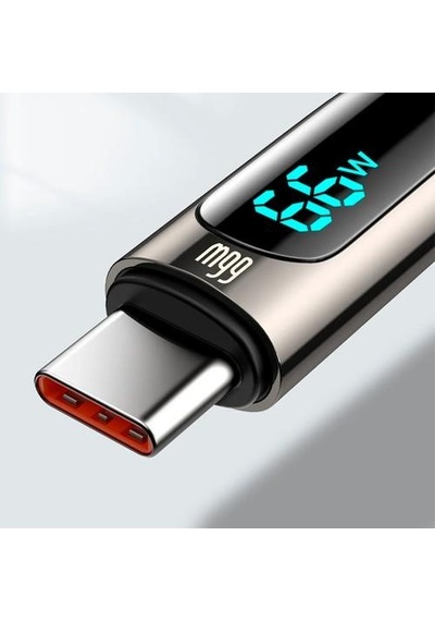 Baseus Display CASX020001 66 W Type-C Hızlı Şarj Data Kablosu 1 M