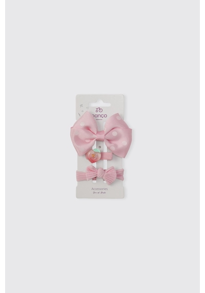 Panço Kız Bebek Pembe Toka Seti 2612gb09030