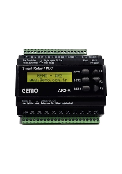 Gemo Ar2-A-12D2A Akıllı Röle/Plc Gemo Ar2-A-12D2A Akıllı Röle/Plc