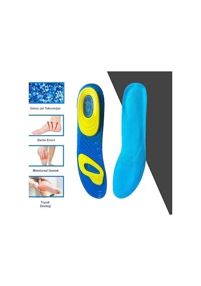 Gel Comfort  GC16 Yumuşak Jel, Ince, Rahat, Konfor, Ayakkabı Tabanlığı