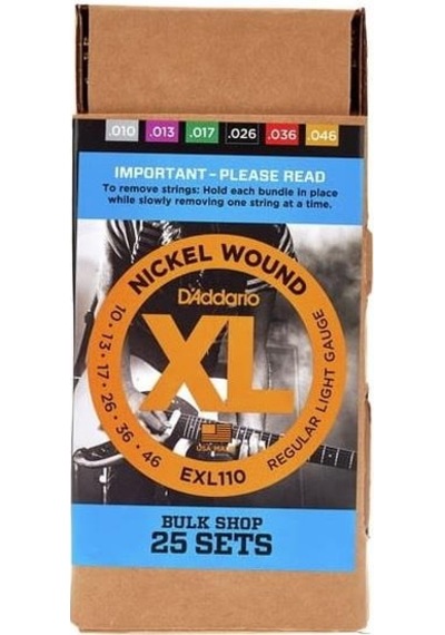 D'addario Exl110-b25 Xl Nickel Serisi Elektro Gitar Tel Seti 10-46 - Nickel Wound