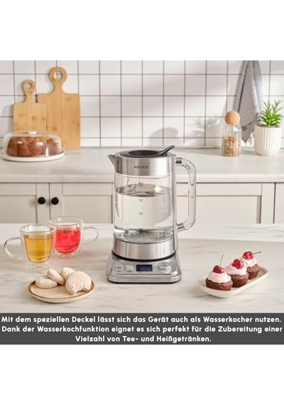 Refika'dan Xl Cam Çay Makinesi Chrome