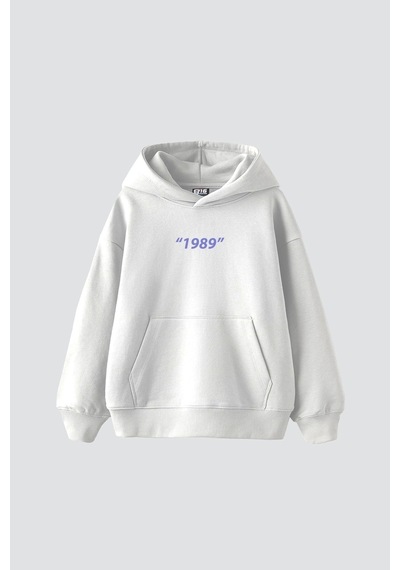 Tarzsokak 1989 Sırt Baskılı Oversize Unisex Premium Beyaz