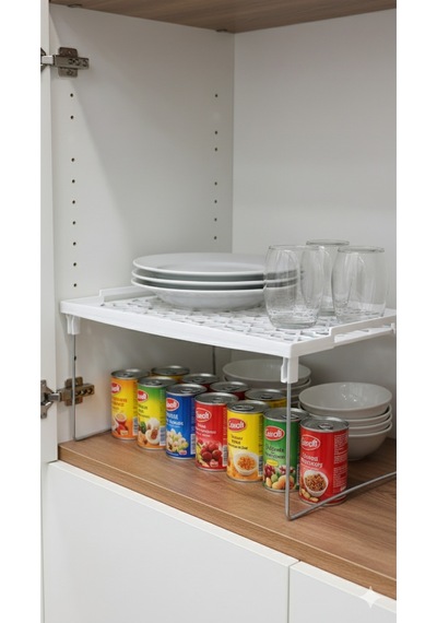 Plastik Metal Ayaklı Dikdörtgen Mini Raf Düzenleyici Organizer Beyaz Belirtilmemiş Beyaz Tr Diğer