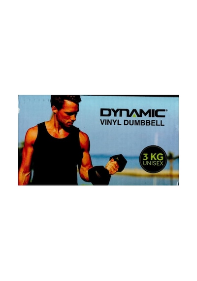 Vinyl Dumbbell, Siyah, 3 Kg X 2 Adet
