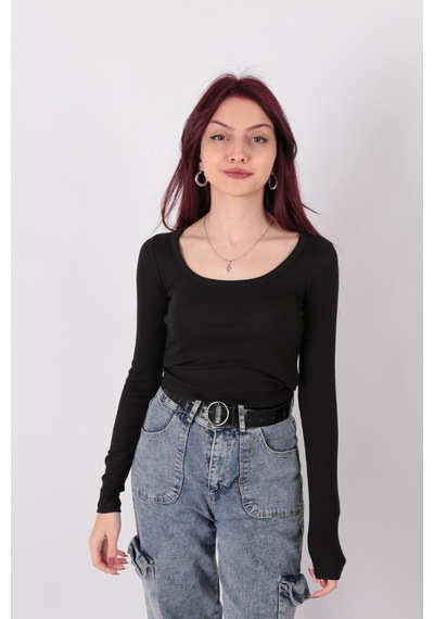 Busem W0011619 Kadın Bluz Siyah