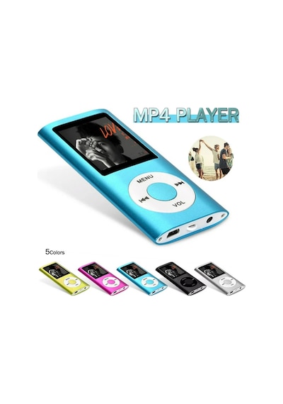 Metal Mp3 Çalar Dijital Ekranlı Mp4 Player Fm Radyo + 32gb Hafıza Kartı