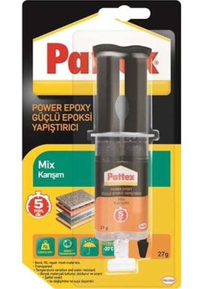 Pattex Epoksi Yapıştırıcı Unıv.Mix Karışım 27Gr