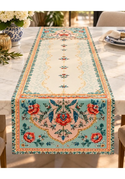 Oriental Bloom 45x140cm Masa Runnerı Çok Renkli