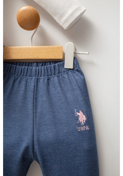 U.S. Polo Assn. Kız Bebek Mavi Takım Mavi