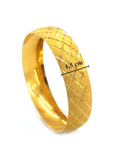 Altın Kaplama Yıldız Baklava 1.5 Cm Bilezik Blz-3055 Altın