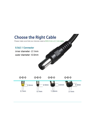 Usb To Dc 5.5 2.1 Mm Kalın Uç Power Güç Çevirici Adaptör Kablosu