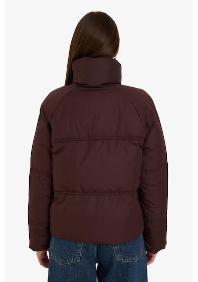 Defacto Su Geçirmez Regular Fit Dik Yaka Fermuarlı Şişme Mont E8690ax25aubn530 Kahve-bn530