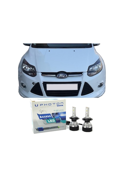 Ford Focus 3 Led Xenon Kısa Far Ampulü H7 Access Yeni Seri Beyaz 2012-2015