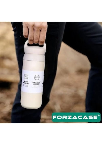 Kapaklı Siyah Çelik Termos Matara - 750 Ml Sızdırmaz Kilitli Mug - Doğal Ahşap Detaylı Ve Soğuk Tutan Ofis Termo Genel
