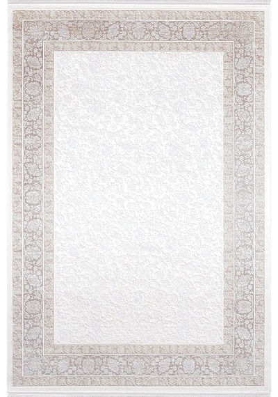 Hoom Rugs Natural 1714 Kahverengi Klasik Salon Halısı Kahve Beyaz