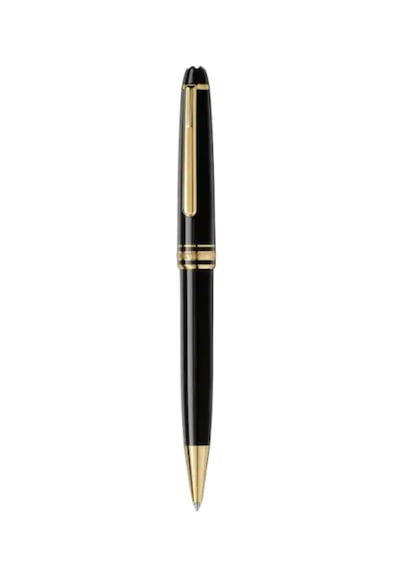 Montblanc Meisterstuck Altın Kaplama Klasik Tükenmez Kalem Siyah