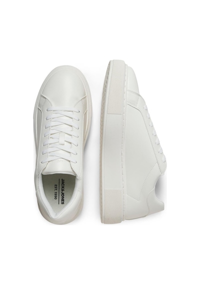 Jack & Jones Jfwaspıre Erkek Günlük Sneaker Ayakkabı Pu Deri, Cupsole Taban Noos Beyaz