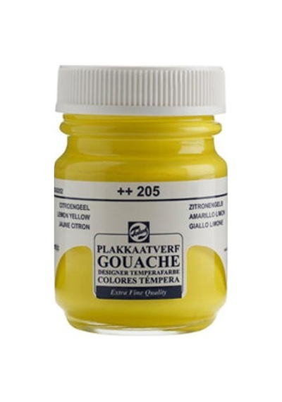 Talens Guaj Boya 50 Ml. Şişe 205 Lemon Yellow Primary N11.204 Lemon Yellow Primary