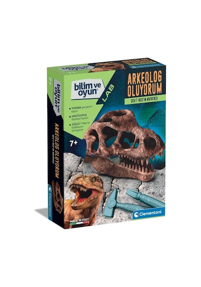 Clementoni - Bilim Ve Oyun - Dev T-rex'in Kafatası