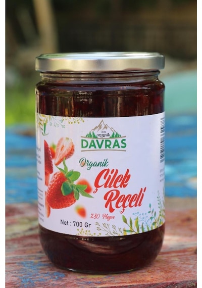 Davras Organik Çilek Reçeli 700 G