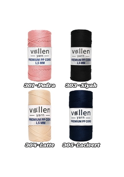 1.5mm-150mt Polyester Makrome Ipi, Supla Ipi, Çanta Ipi, Bileklik Ip,i Makrame,siyah