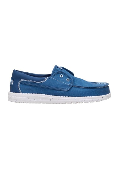 Hey Dude Wally Cru Stretch Canvas Erkek Ayakkabı Hyd.r45141-hyd.4zl Mavi
