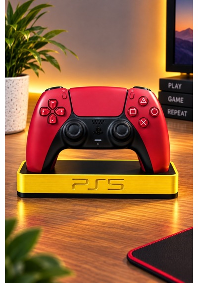 Ps5 Uyumlu Dualsense Kol Standı Joystick Gamepad Tutucu Masaüstü Düzenleyici Sarı