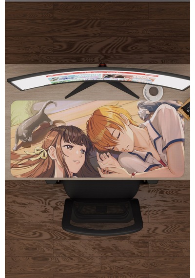 Fruits Basket Anime V3 - 90x40 Xxl Gaming Kauçuk Kaymaz Taban Mouse Pad Fare Altlığı
