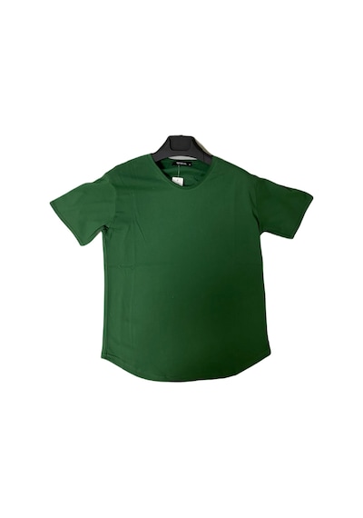 Tarz Cool Pis Yaka T-shirt Koyu Yeşil
