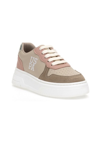 U.S. Polo Assn. Kız Çocuk Bej Sneaker Ayakkabı 50315546-VR011