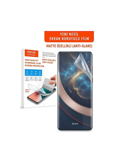 Redmi 15a 5g Mat Kırılmaz Cam Özel Kesim Hydrogel Film