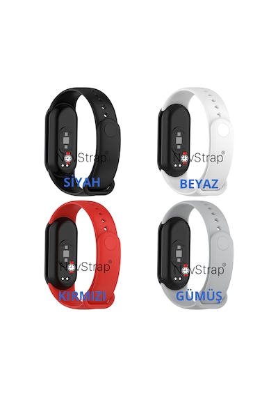 Novstrap Xiaomi Mi Band 8 Uyumlu Kordon 1 1 Tam Uyumlu Klasik Jel Silikon Miband 8 Kordon Kayış Novstrap Xiaomi Mi Band 8 Uyumlu Kordon 1 1 Tam Uyumlu Klasik Jel Silikon Miband 8 Kordon Kayış