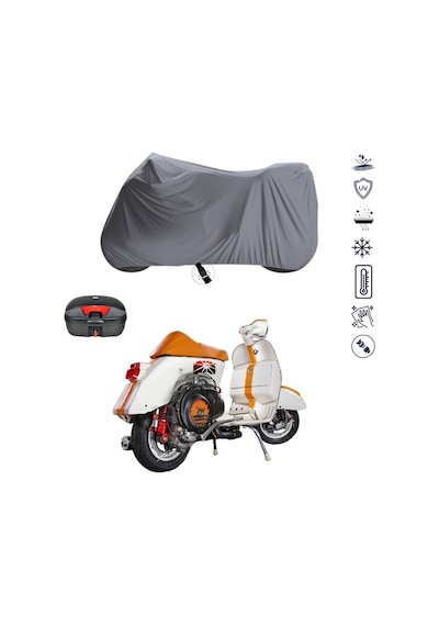 VESPA PX 200 Arka Çanta Uyumlu Motosiklet Branda Su Geçirmez Motor Branda