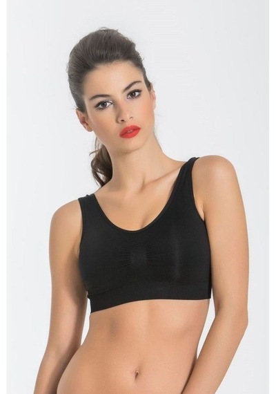 Miss Fit Pedli Büstiyer Dikişsiz Kalın Askılı 11027