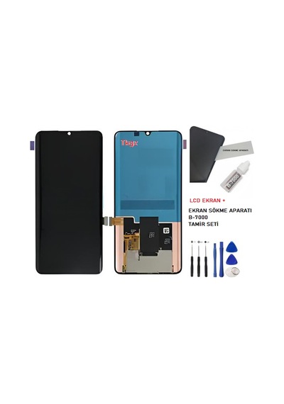Tkgz Xiaomi Mi Note 10 Lite Lcd Ekran Dokunmatik Service Pack Lcd + B-7000 + Tamir Seti