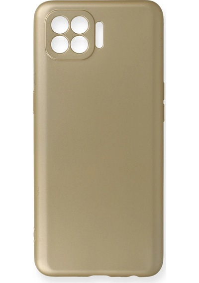 Newface Oppo Reno 4 Lite Kılıf First Silikon Semeglbl - 96 - Gold