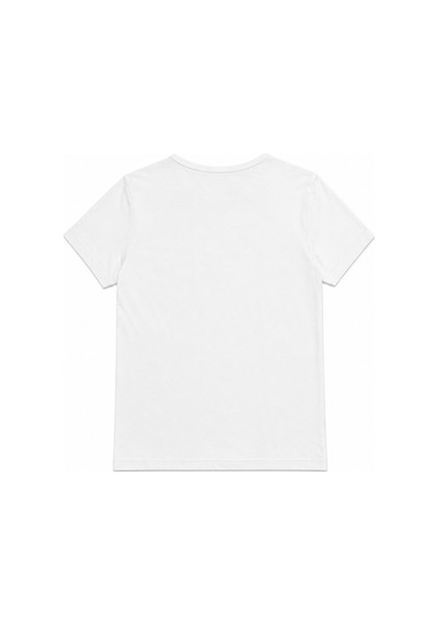 Vadon 1003 Kadın Pamuklu Slim Fit Bisiklet Yaka Yumuşak Dokulu Basic T-shirt Beyaz