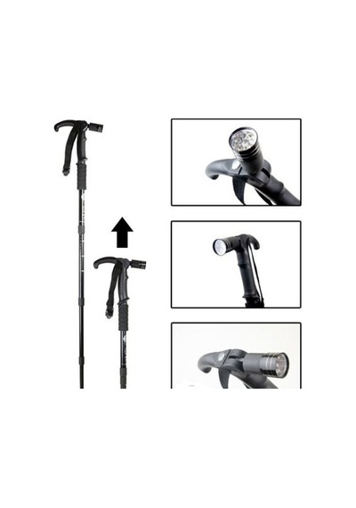 Watton Wt-002- Fener Işıklı-Pusulalı-Amartisörlü Baston