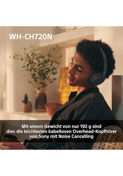 Sony Wh-ch720n Gürültü Engelleme Özellikli Kablosuz Bluetooth Kulaklık - 35 Saate Kadar Pil Ömrü Ve Hızlı Şarj İşlevi - Mavi