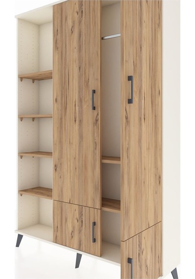 Arges Dolap 6 Raflı 4 Kapaklı Tek Askılı 132x30x195 Aytaşı-çam/çam Atlas Çam/atlas Çam Arges Dolap 6 Raflı 4 Kapaklı Tek Askılı 132x30x195 Aytaşı-çam/çam Atlas Çam/atlas Çam