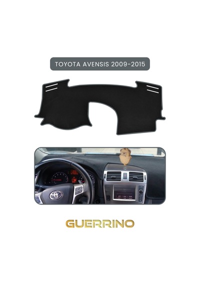 Toyota Avensis 2009-2015 Torpido Koruma Halısı Gri Kenar