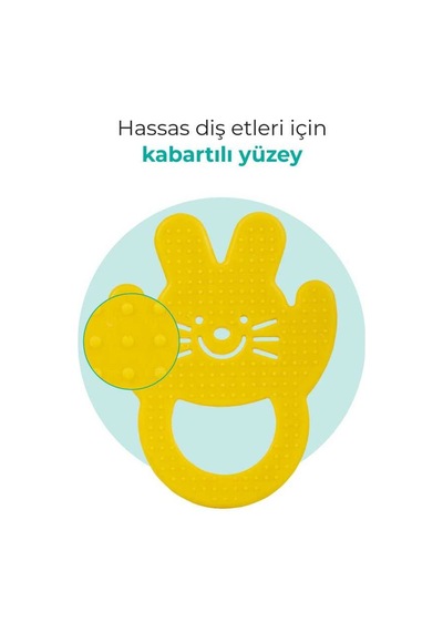 Mamajoo Yumuşak Diş Kaşıyıcı Sarı Tavşan