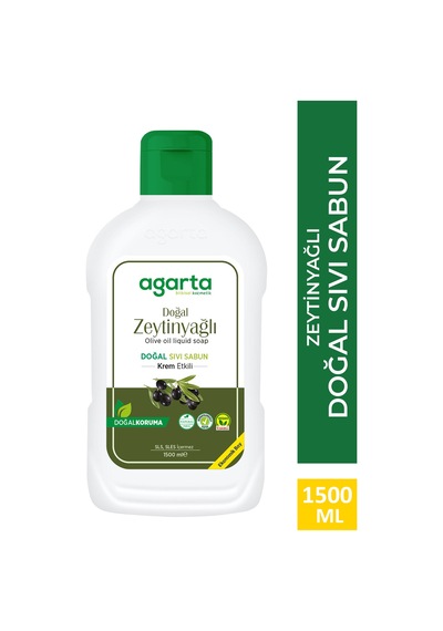 Agarta Doğal Zeytinyağlı Sıvı Sabun 1500 ML