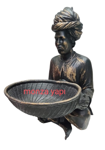 Hint Figürlü Sepetli Biblo Havluluk Antik