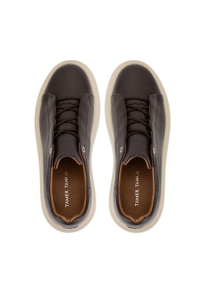 Tamer Tanca Erkek Hakiki Deri Kahverengi Sneakers & Spor Ayakkabı 04 1144 Erk Ayk Y26 Kahve Fltr Kahverengi