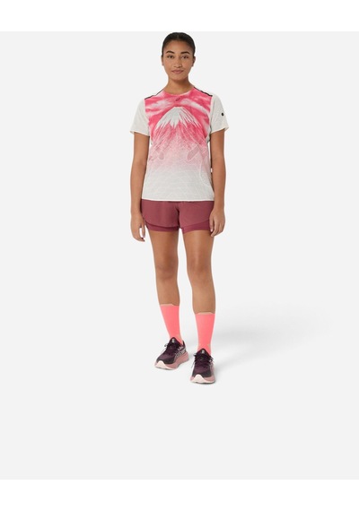 Asics Fujıtraıl Elıte Graphıc Ss Top Kadın Beyaz Kısa Kollu Tshirt 2012d484-100