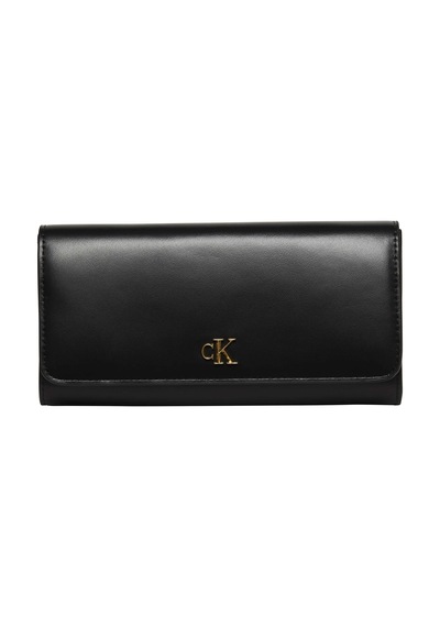 Calvin Klein Kadın Marka Logolu Günlük Kullanıma Uygun Siyah Cüzdan Lv04f1224g Ub1 SİYAH